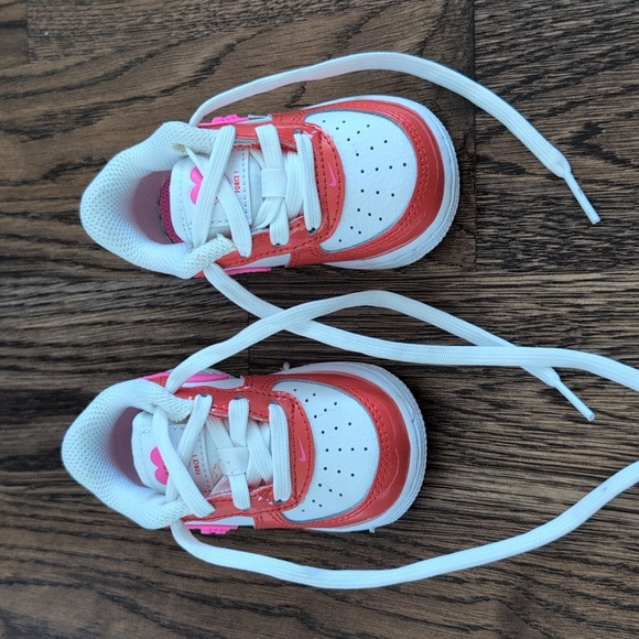 Nike Baby Girls Sneakers - Pink, Red, and White - Picture 1 of 4